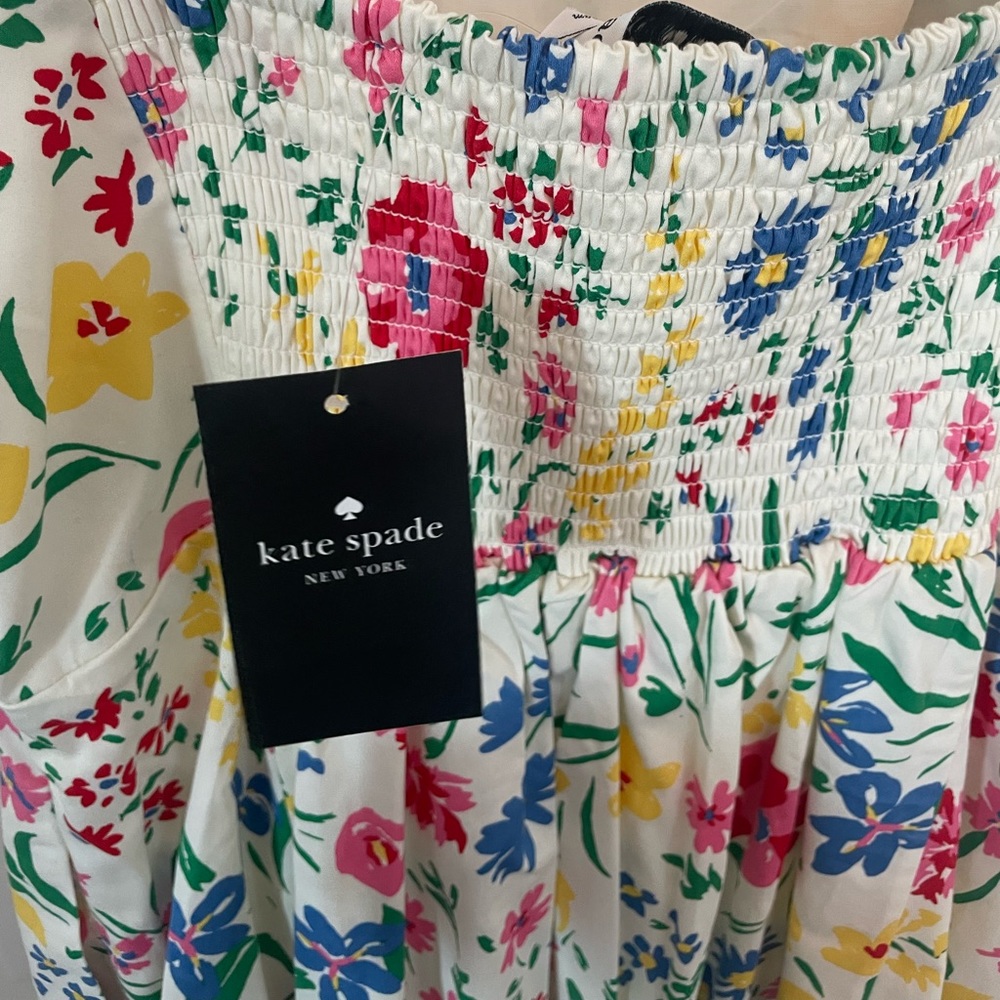 Kate Spade Colorful Floral Midi Dress